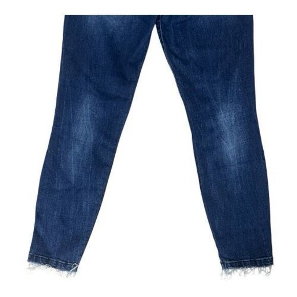 Kut From The Kloth DONA Ankle Skinny Blue Jeans Size 6 Distressed Cotton Stretch - Picture 6 of 11